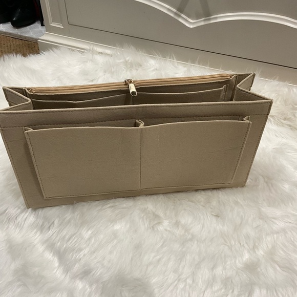 Beige Purse Organizer Insert - Picture 1 of 8